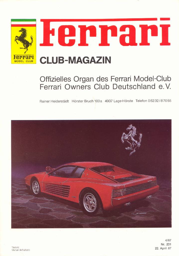 Image for Ferrari Model Club issue 231