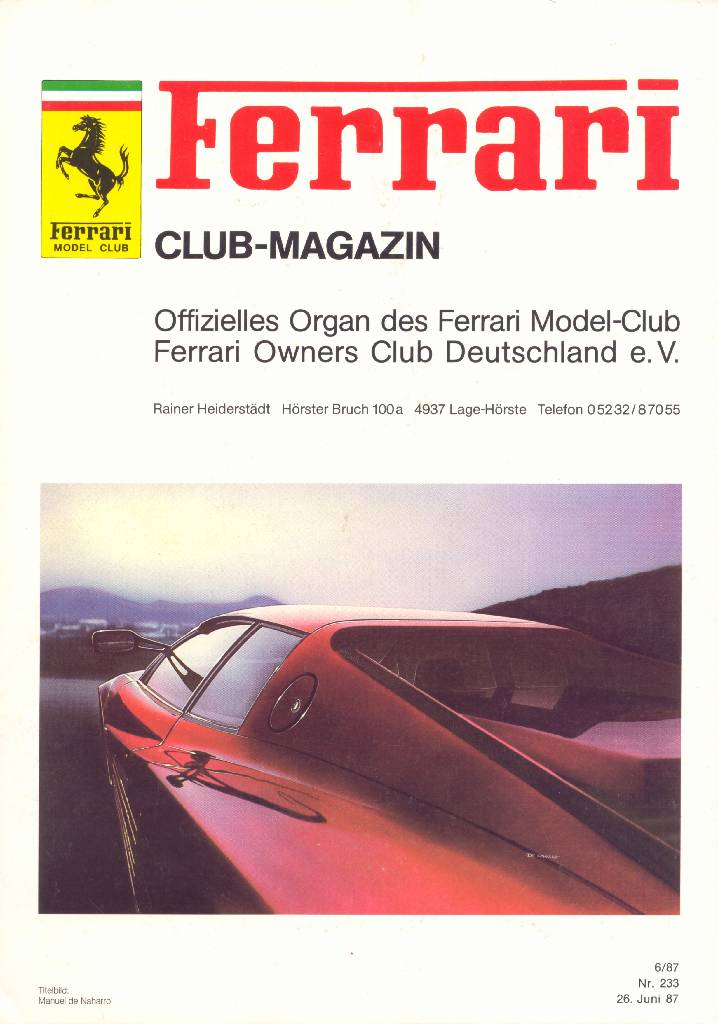 Image for Ferrari Model Club issue 233