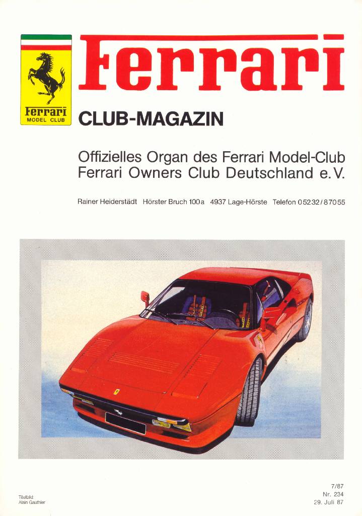 Image for Ferrari Model Club issue 234