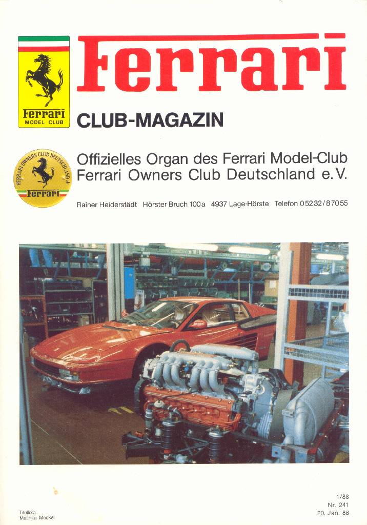 Image for Ferrari Model Club issue 241