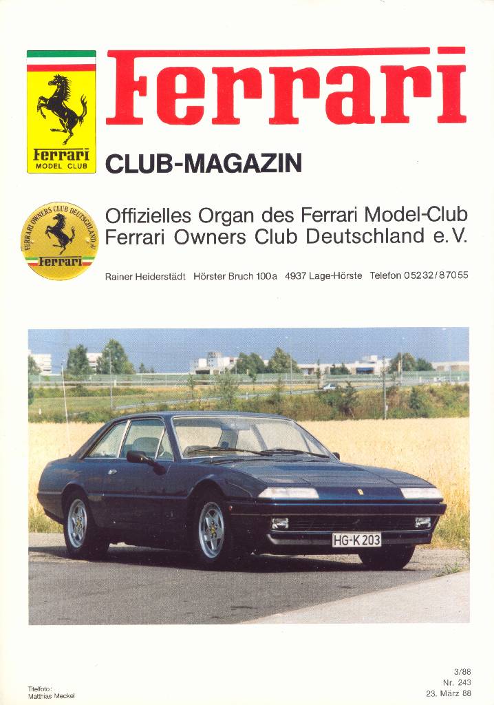 Image for Ferrari Model Club issue 243