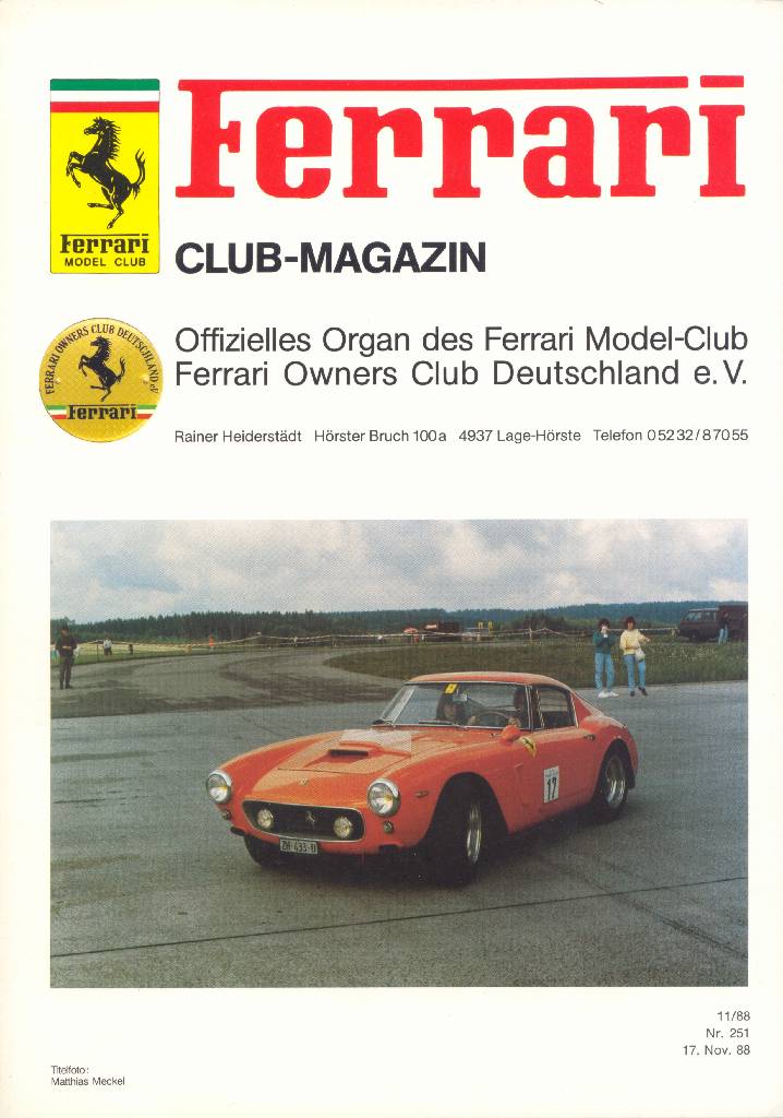 Image for Ferrari Model Club issue 251