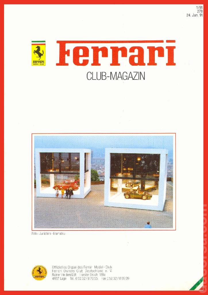 Cover of Ferrari Model Club issue 278, 24. Jan. 91 (1991)