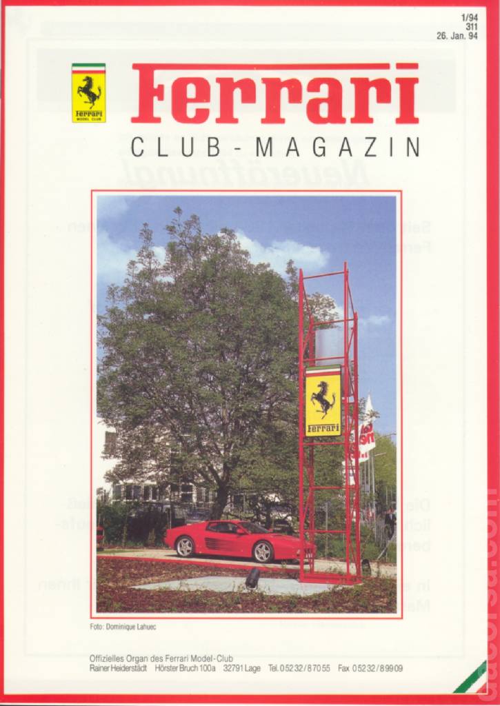Image for Ferrari Model Club issue 311