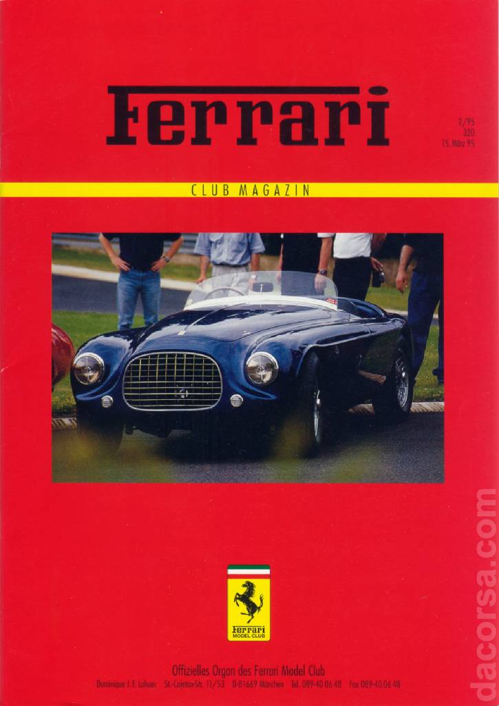 Cover of Ferrari Model Club issue 320, 15. Marz 95 (1995)