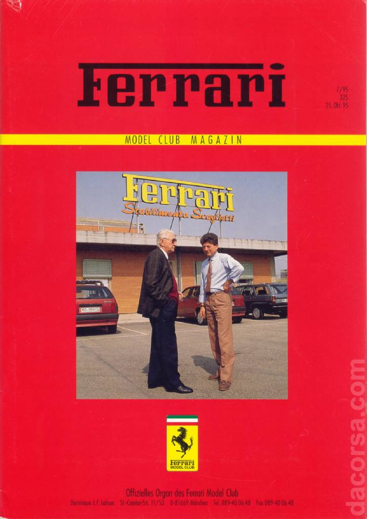 Cover of Ferrari Model Club issue 325, 25. Okt. 95 (1995)