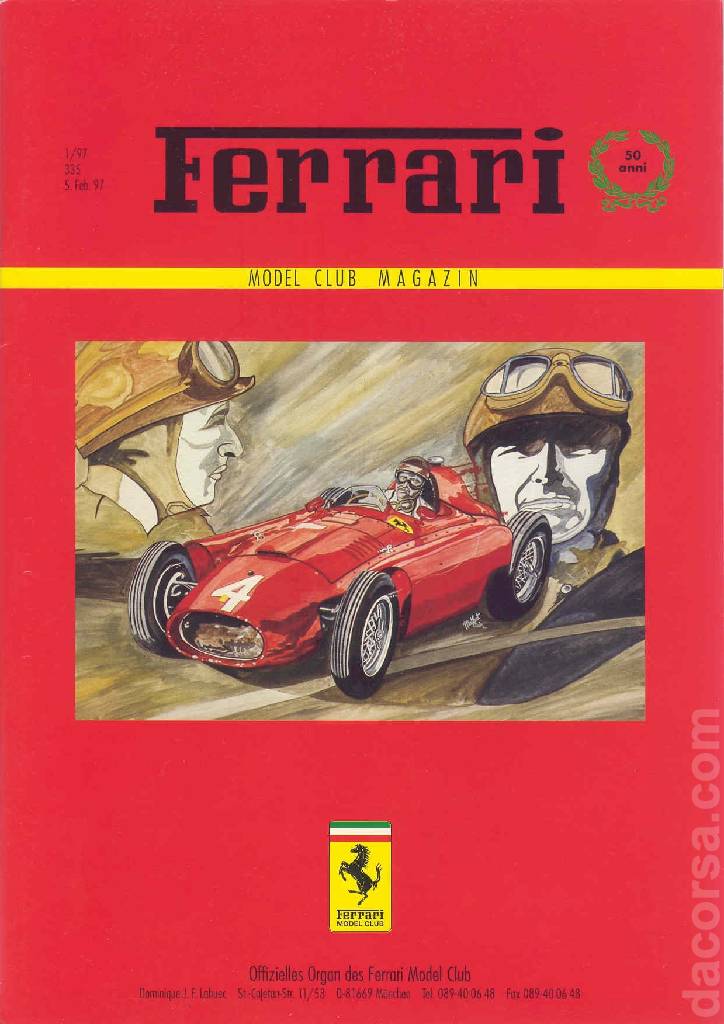 Cover of Ferrari Model Club issue 335, 5. Feb. 97 (1997)