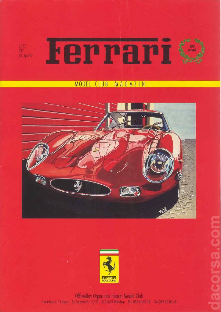 Cover of Ferrari Model Club issue 337, 30. April 97 (1997)