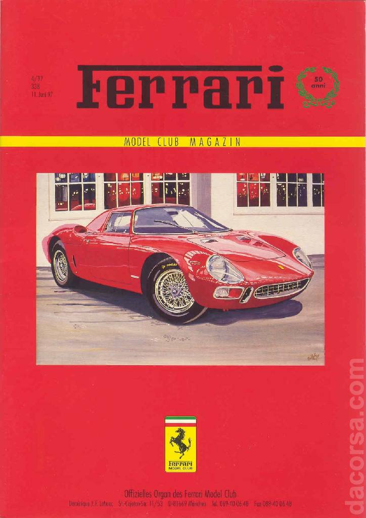Cover of Ferrari Model Club issue 338, 11. Juni 97 (1997)