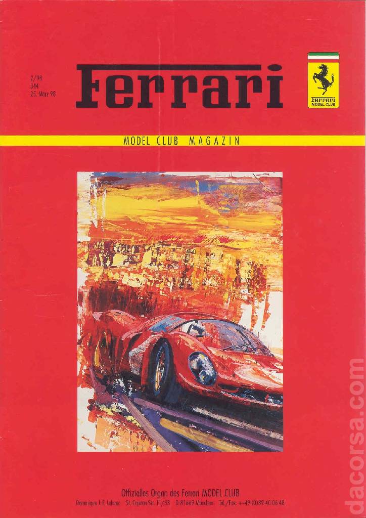 Ferrari Model Club issue 344 :: dacorsa.com