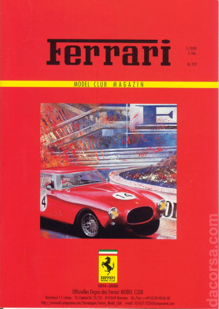 Cover of Ferrari Model Club issue 359, 2. Feb. 2000