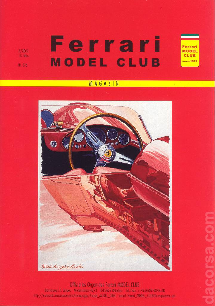 Cover of Ferrari Model Club issue 376, 13. Marz 2002