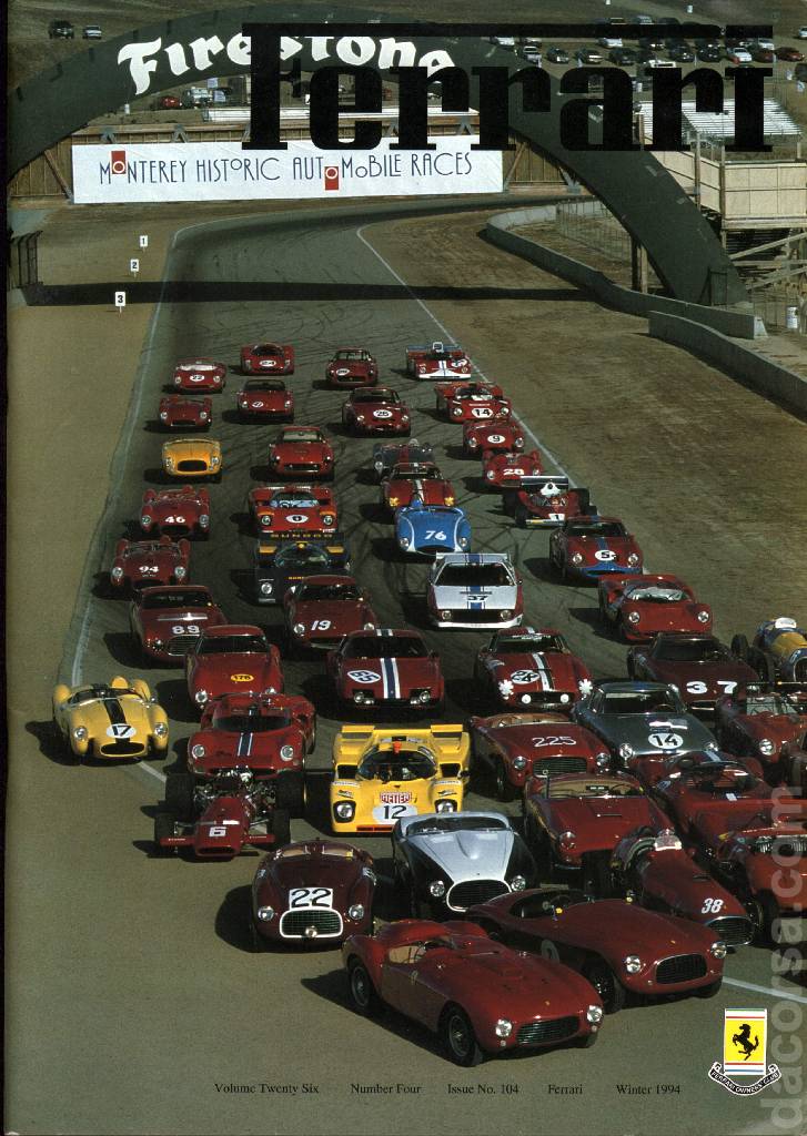 Cover of Ferrari Owners' Club Magazine issue 104, Number Four - 1994 (Volume 26)