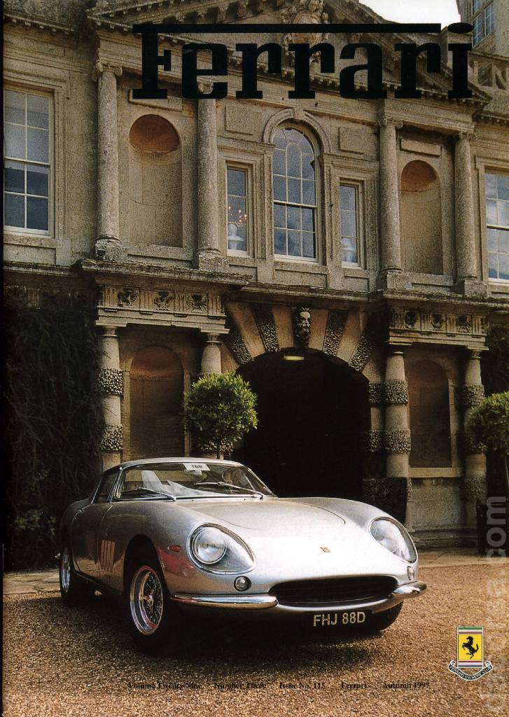 Cover of Ferrari Owners' Club Magazine issue 115, Number Three - Autumn 1997 (Volume 29)