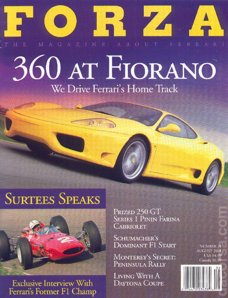 Image representing Forza Magazine issue 31, AUGUST 2001