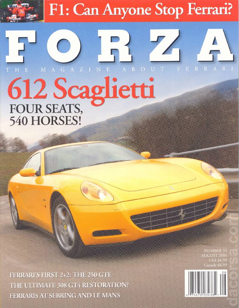 Image representing Forza Magazine issue 55, AUGUST 2004
