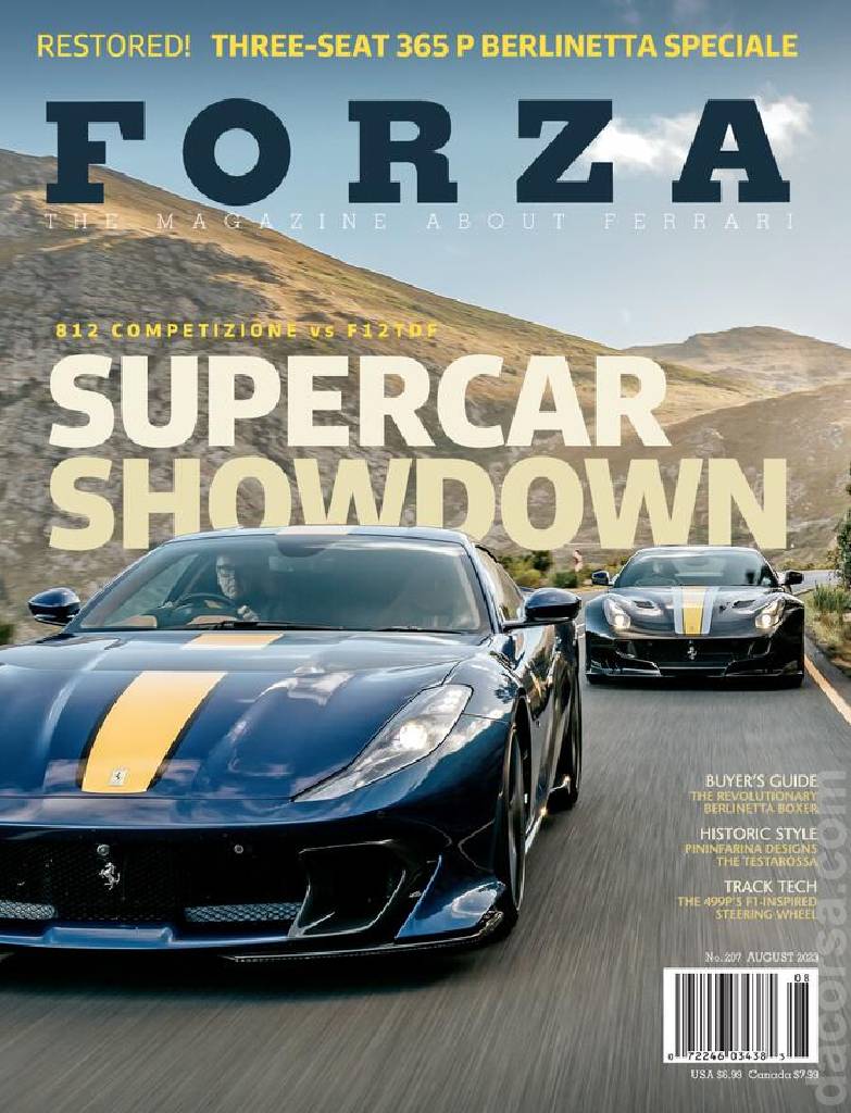 Cover of Forza Magazine issue 207, AUGUST 2023