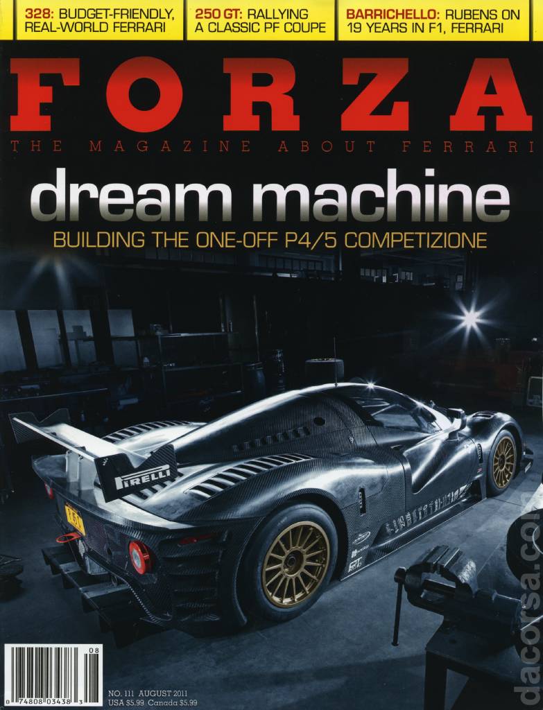 Cover of Forza Magazine issue 111, AUGUST 2011