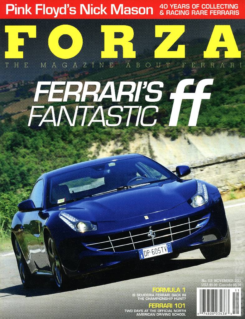 Cover of Forza Magazine issue 113, NOVEMBER 2011