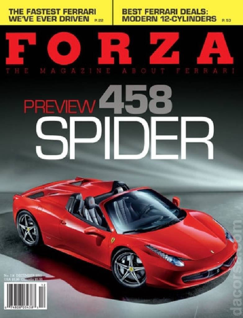 Cover of Forza Magazine issue 114, DECEMBER 2011