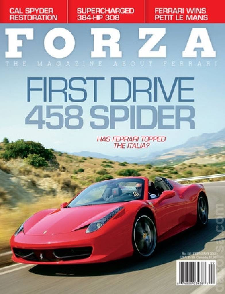 Cover of Forza Magazine issue 115, JANUARY 2012