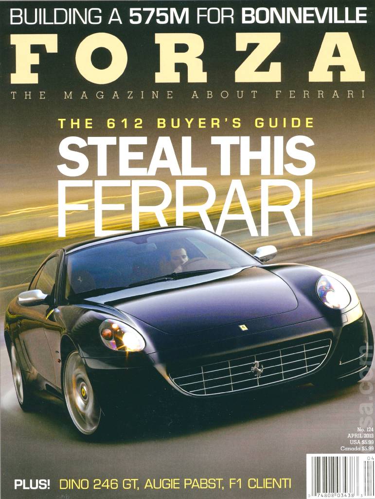 Cover of Forza Magazine issue 124, APRIL 2013