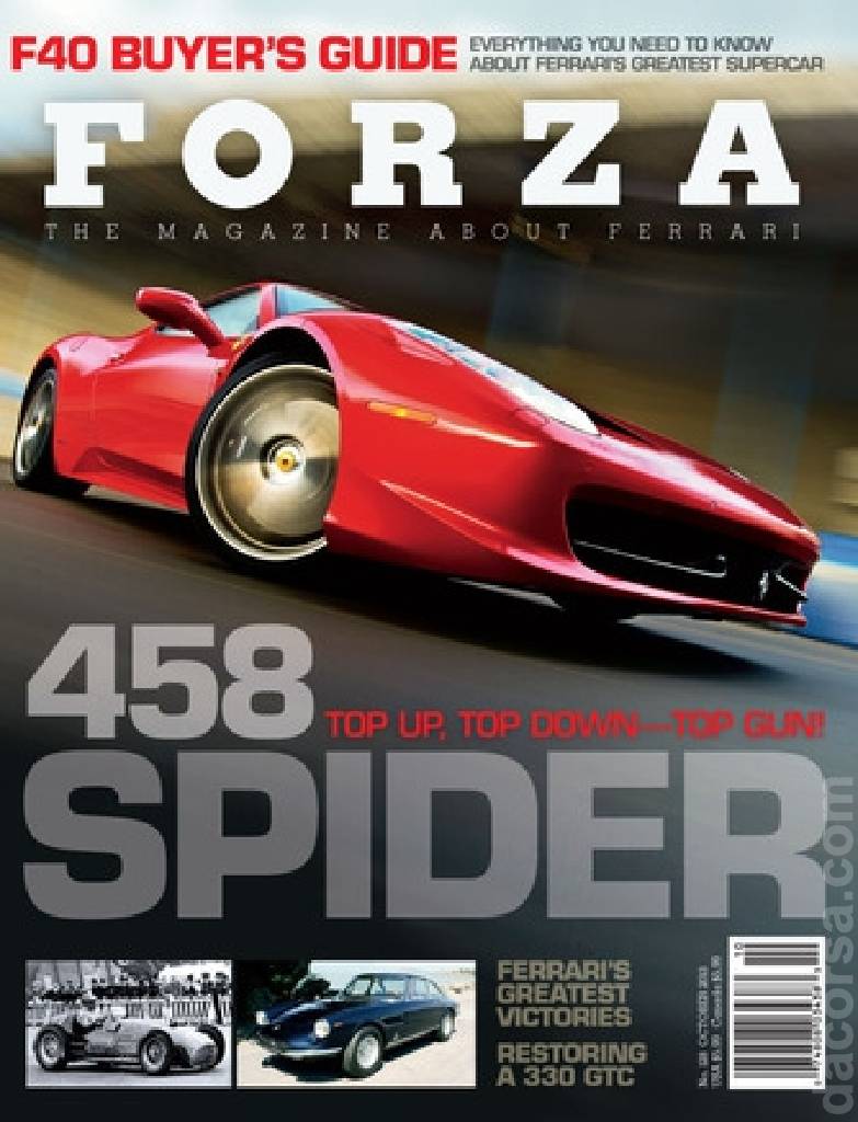 Cover of Forza Magazine issue 128, OCTOBER 2013