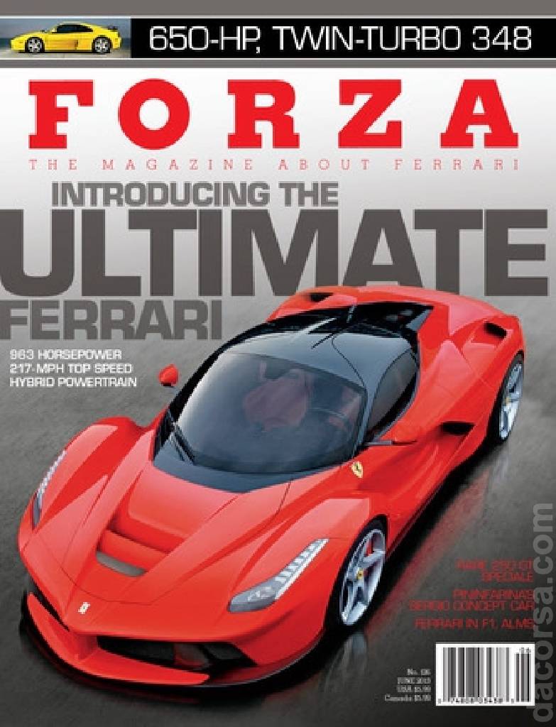 Cover of Forza Magazine issue 126, JUNE 2013