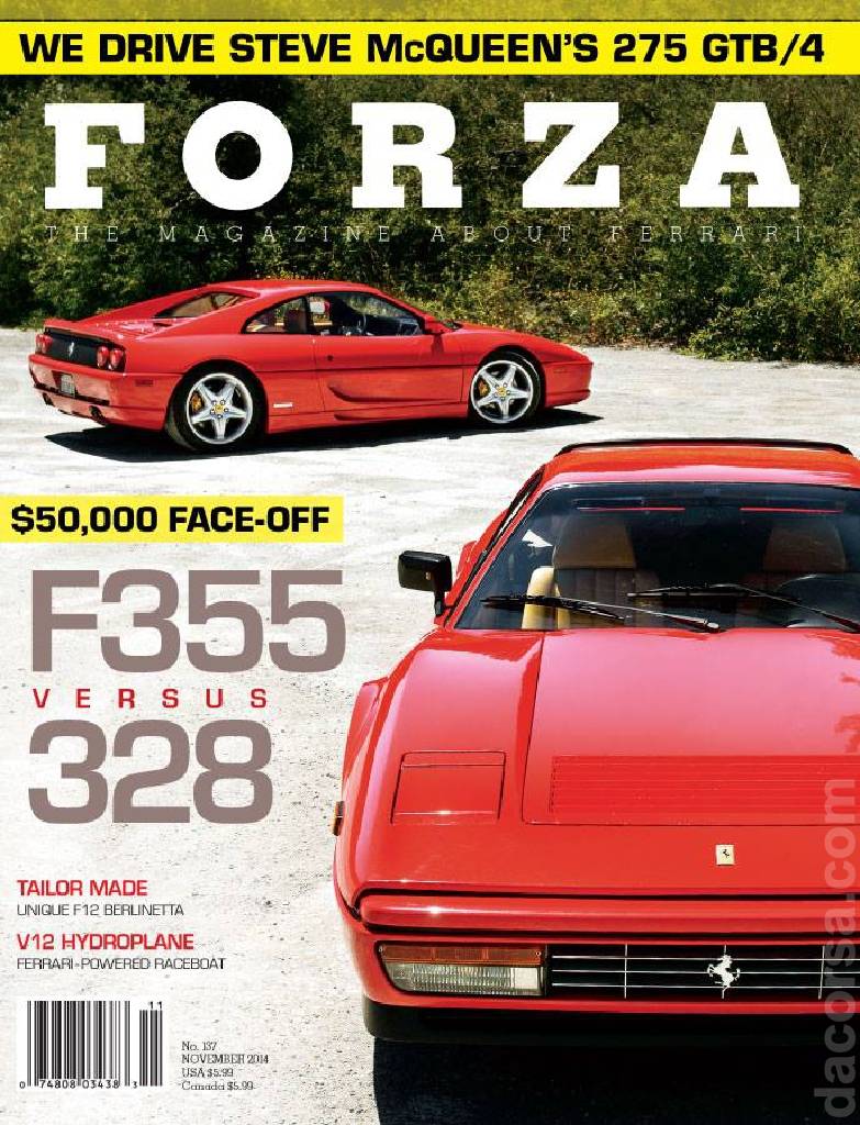 Cover of Forza Magazine issue 137, NOVEMBER 2014