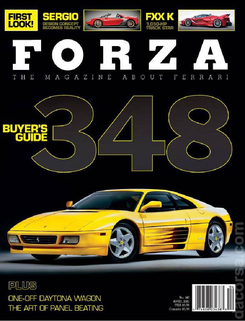 Cover of Forza Magazine issue 140, APRIL 2015