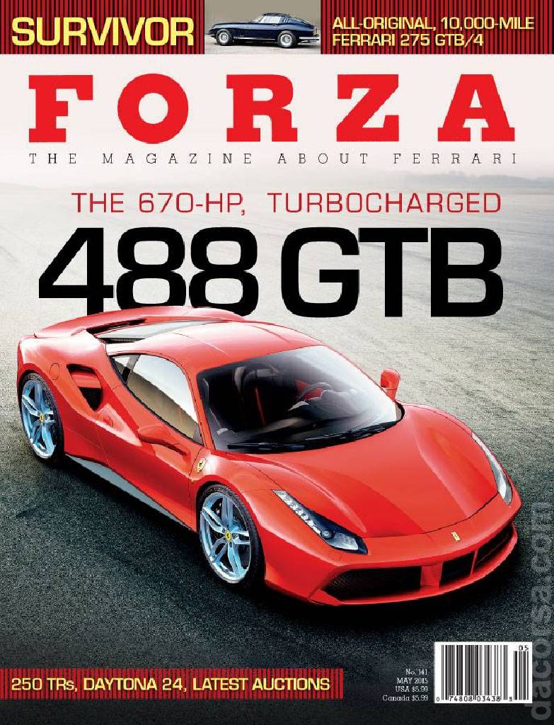 Cover of Forza Magazine issue 141, MAY 2015