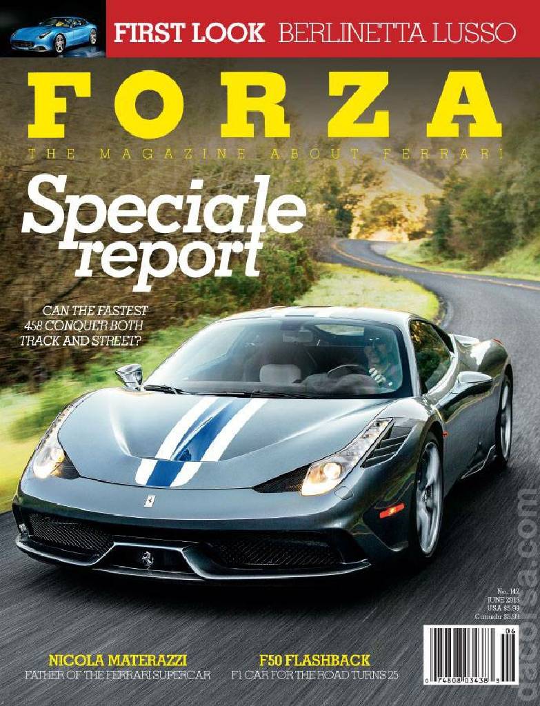 Cover of Forza Magazine issue 142, JUNE 2015