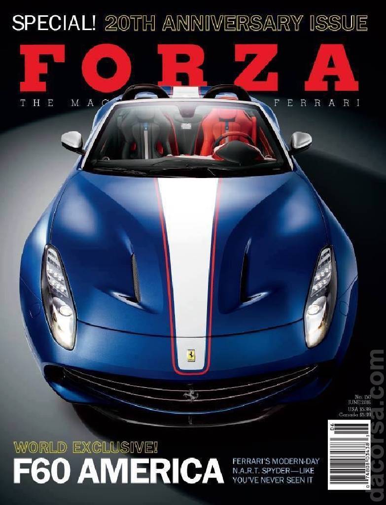 Cover of Forza Magazine issue 150, JUNE 2016