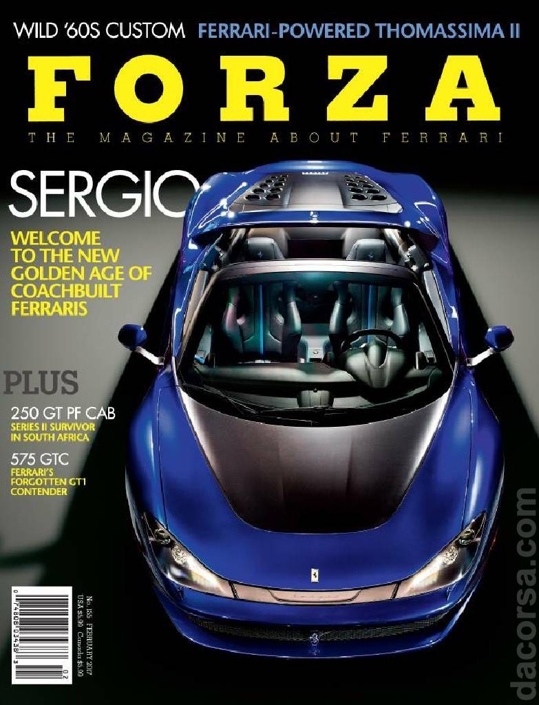 Cover of Forza Magazine issue 155, FEBRUARY 2017