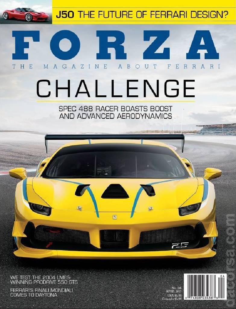 Cover of Forza Magazine issue 156, APRIL 2017