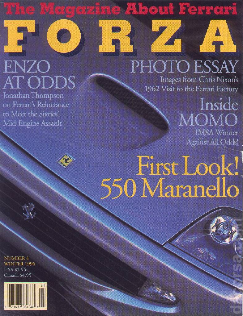 Cover of Forza Magazine issue 4, WINTER 1996