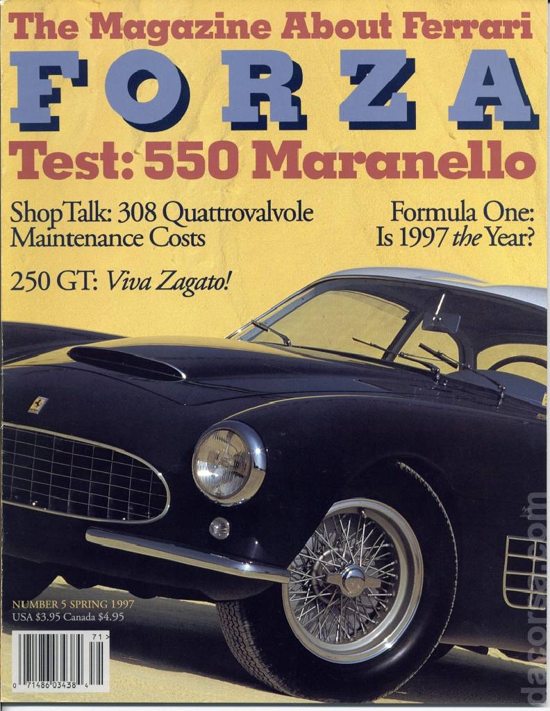 Cover of Forza Magazine issue 5, SPRING 1997