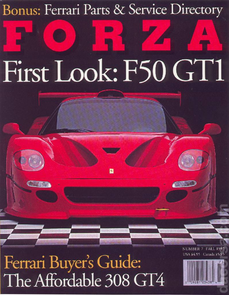 Cover of Forza Magazine issue 7, FALL 1997
