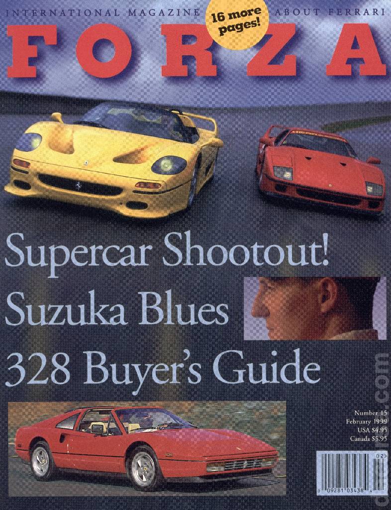Cover of Forza Magazine issue 15, February 1999
