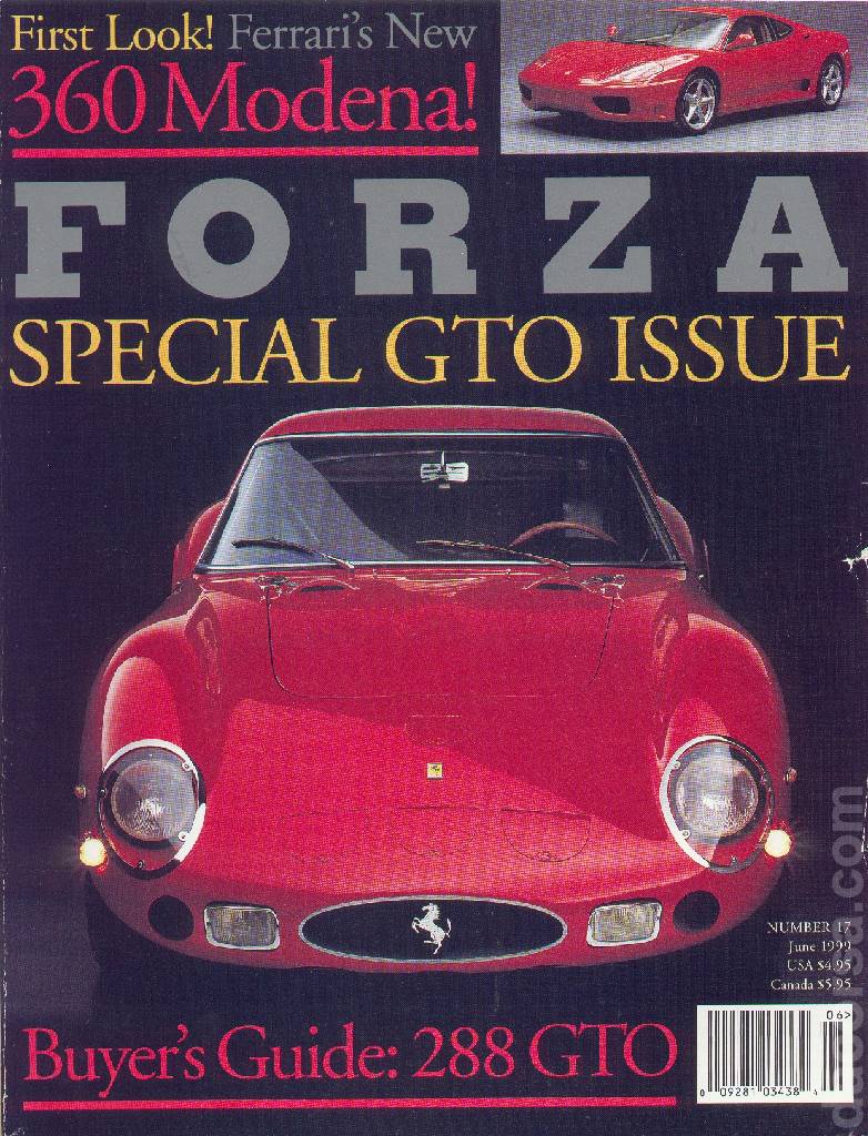 Cover of Forza Magazine issue 17, June 1999