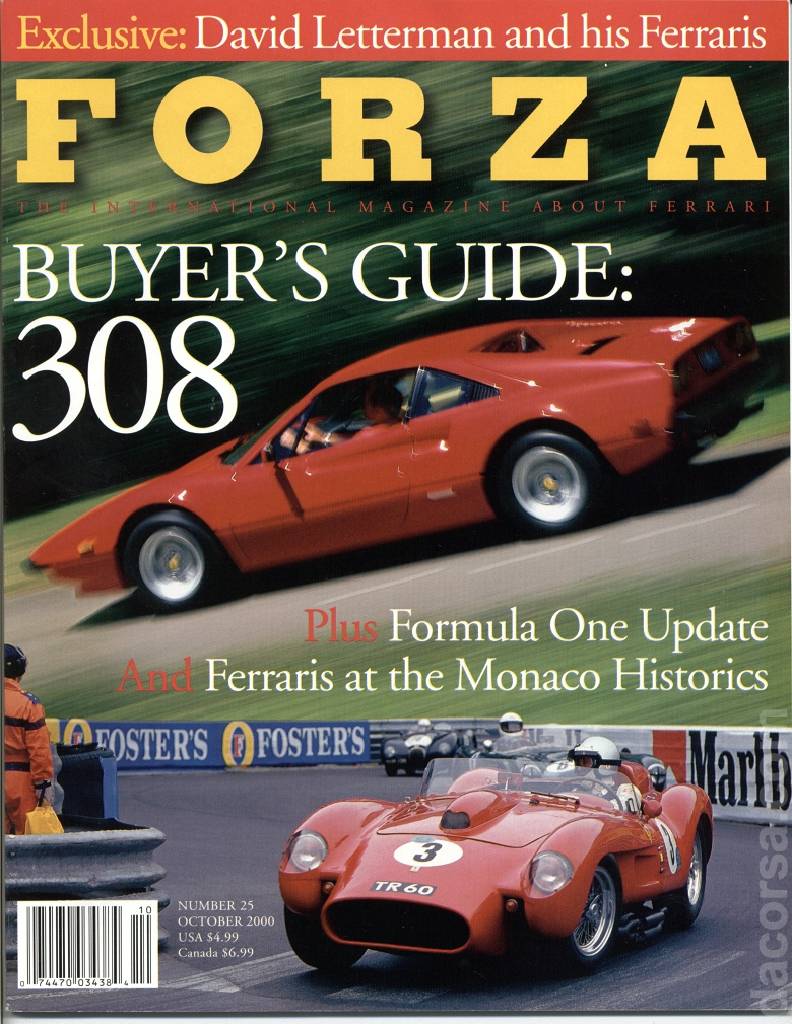 Cover of Forza Magazine issue 25, OCTOBER 2000