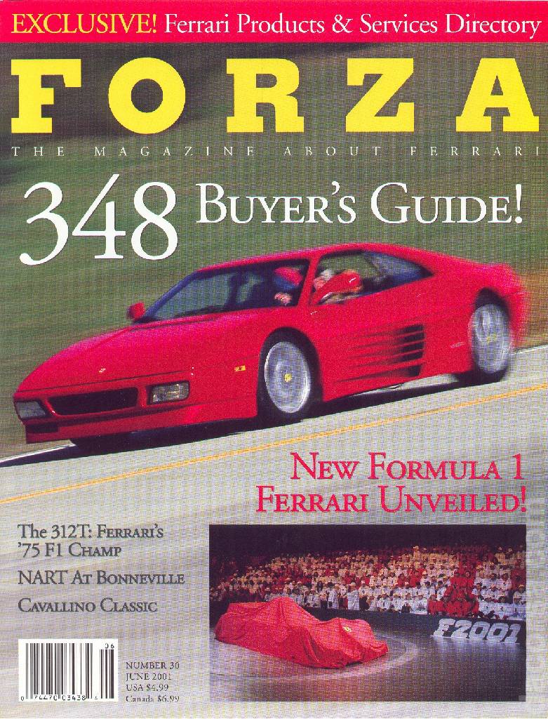 Cover of Forza Magazine issue 30, JUNE 2001