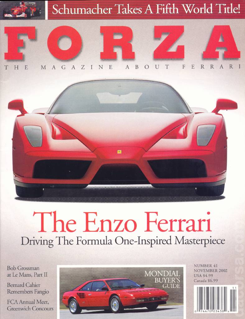 Cover of Forza Magazine issue 41, NOVEMBER 2002