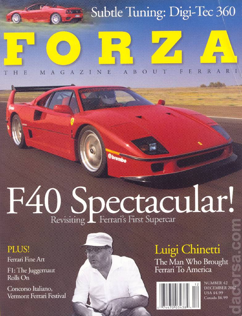 Cover of Forza Magazine issue 42, DECEMBER 2002
