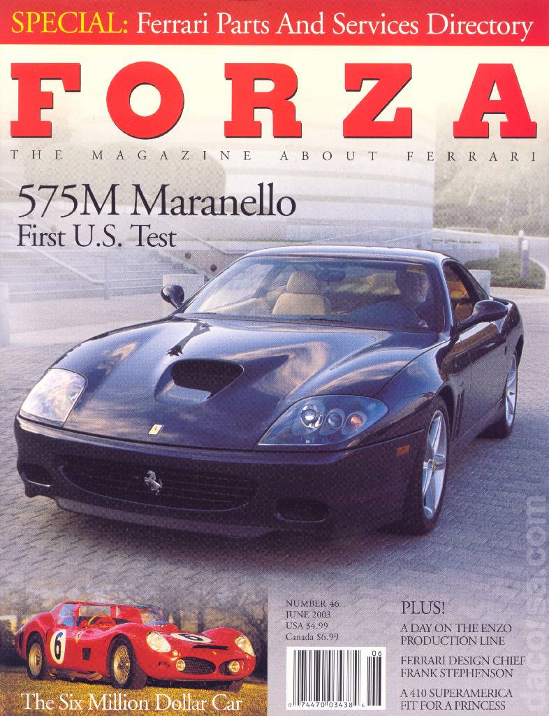 Cover of Forza Magazine issue 46, JUNE 2003