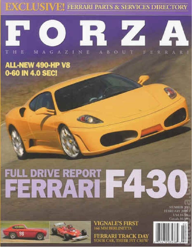 Cover of Forza Magazine issue 59, FEBRUARY 2005