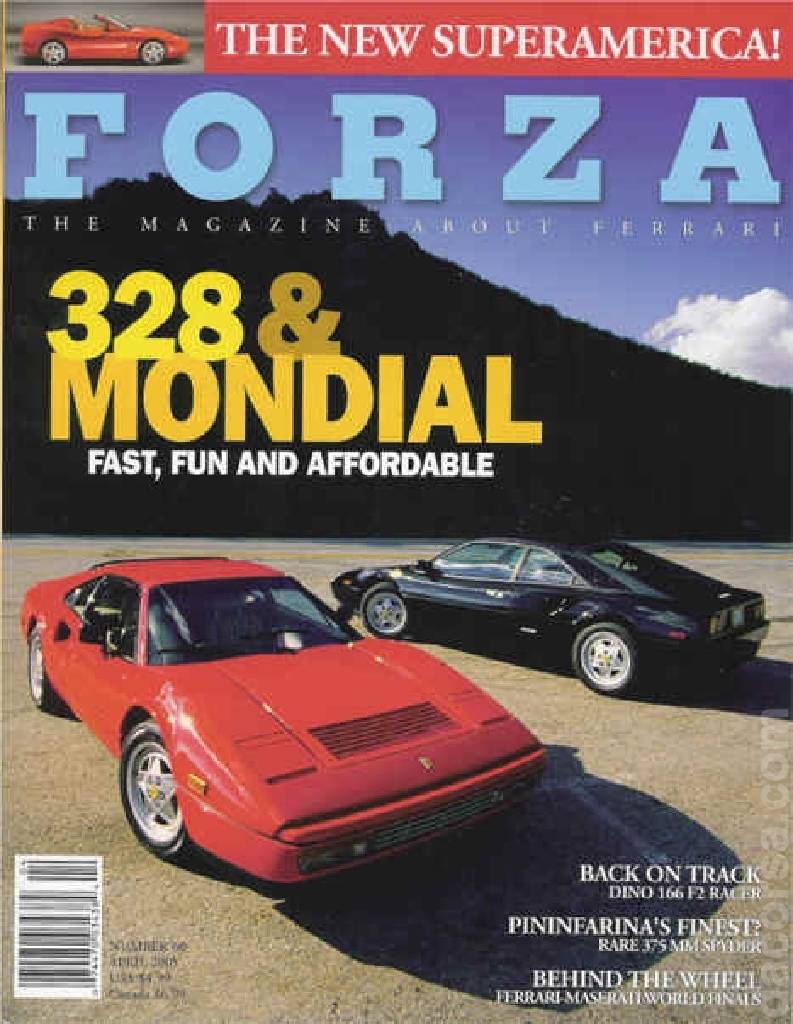 Cover of Forza Magazine issue 60, APRIL 2005