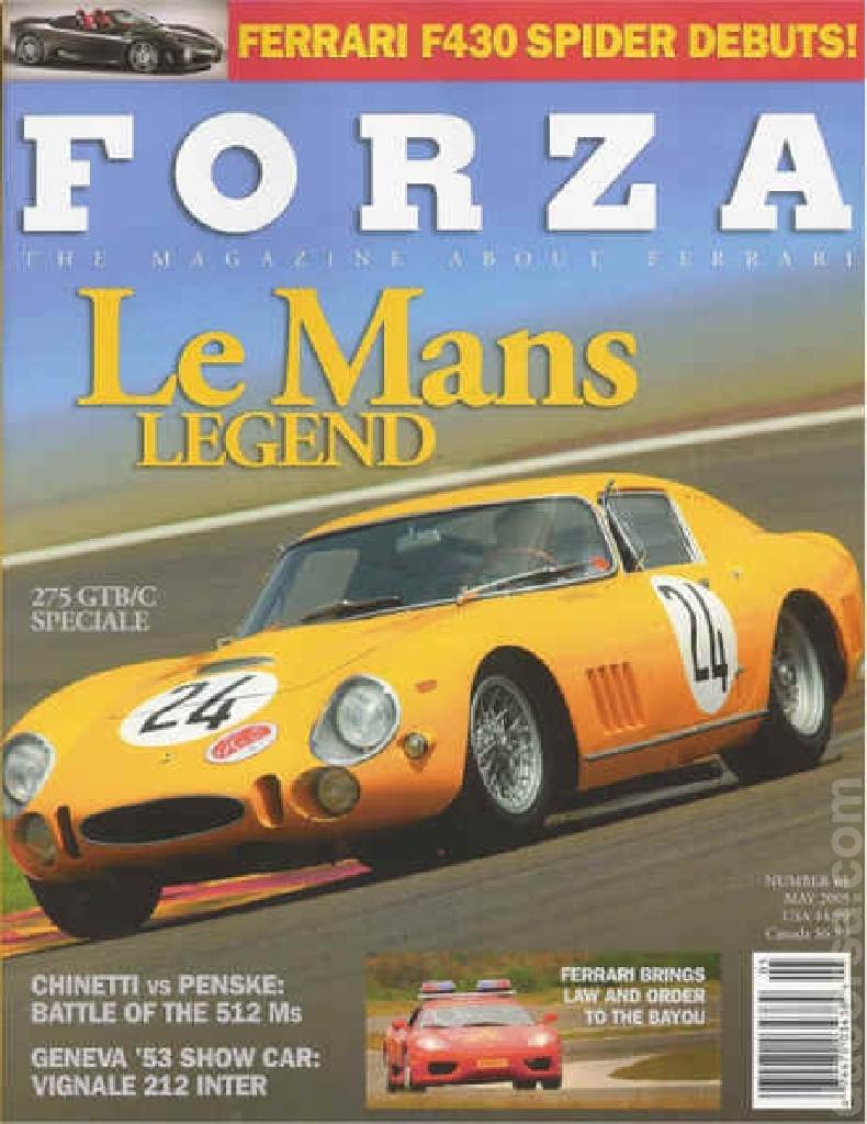 Cover of Forza Magazine issue 61, MAY 2005