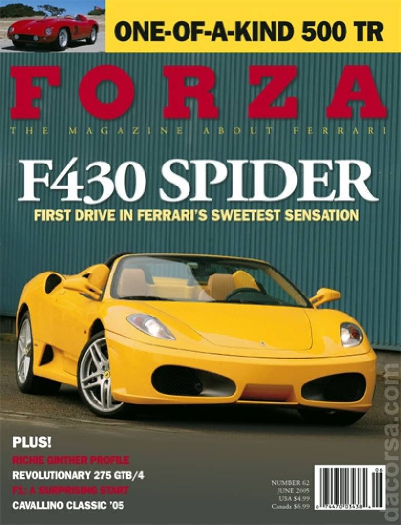 Cover of Forza Magazine issue 62, JUNE 2005