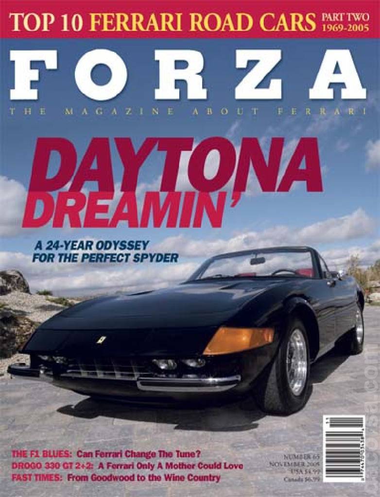 Cover of Forza Magazine issue 65, NOVEMBER 2005